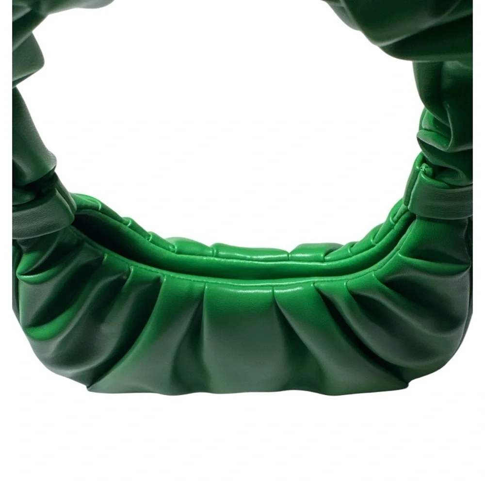 JW PEI Gabbi Green Ruched Vegan Hobo Bag